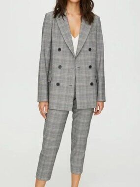 Aritzia Babaton Samuel Check Blazer - Size 00